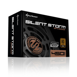 Sharkoon SilentStorm SFX Bronze fonte de alimentação 450 W Preto