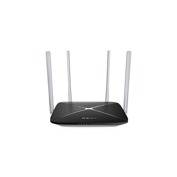 Mercusys AC12 router sem fios Dual-band (2,4 GHz   5 GHz) Fast Ethernet Preto