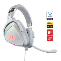 ASUS ROG Delta White Edition Conjunto de auscultadores e microfone acoplado Fita de cabeça Branco