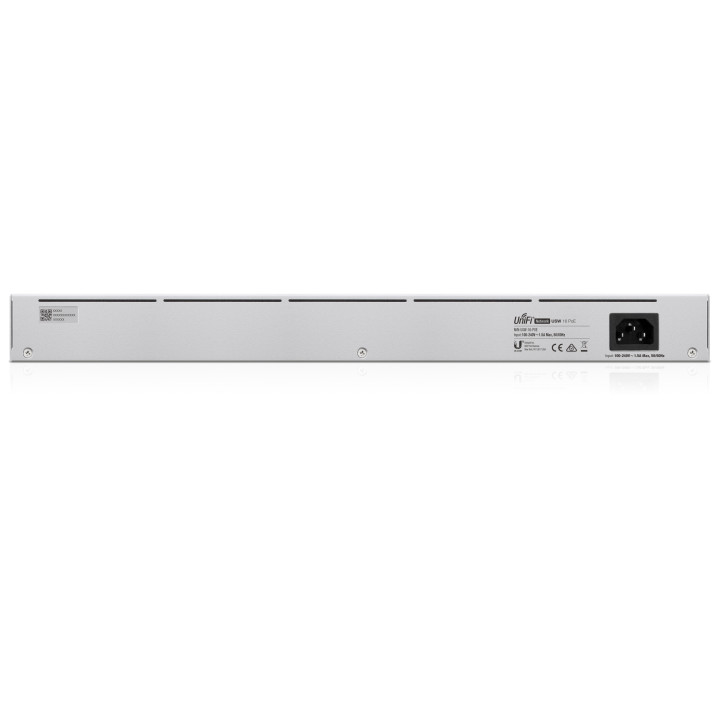 Ubiquiti Networks UniFi 16-Port PoE Gerido L2 L3 Gigabit Ethernet (10 100 1000) Prateado 1U Apoio Power over Ethernet (PoE)