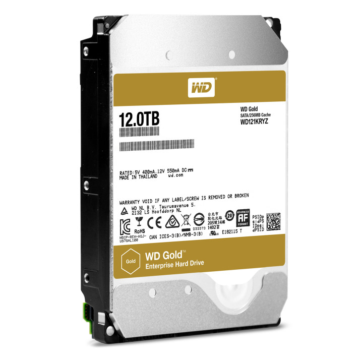 Western Digital Gold 3.5" 12000 GB ATA serial III
