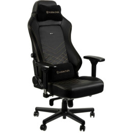 noblechairs Cadeira HERO PU Leather Preto / Dourado 