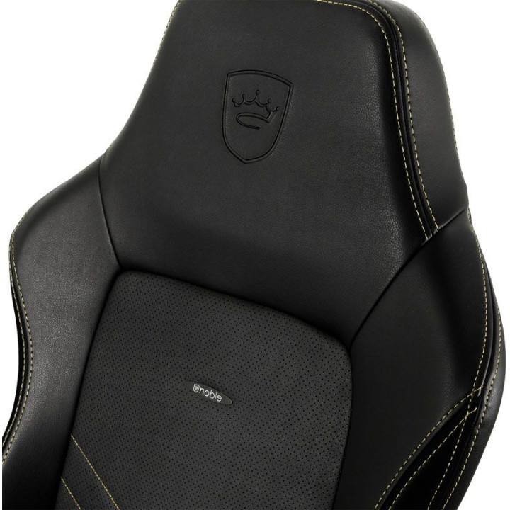 noblechairs Cadeira HERO PU Leather Preto / Dourado 