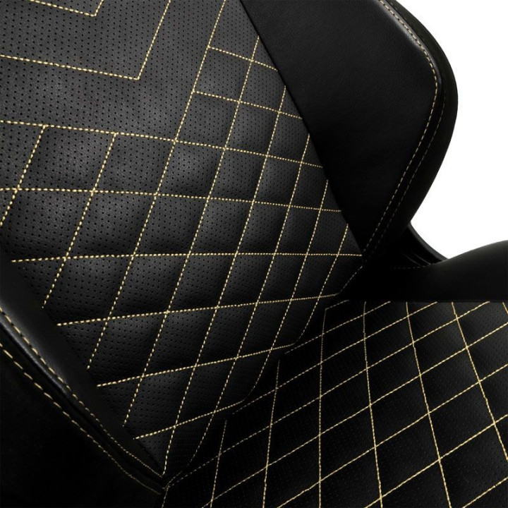 noblechairs Cadeira HERO PU Leather Preto / Dourado 