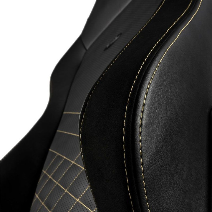 noblechairs Cadeira HERO PU Leather Preto / Dourado 