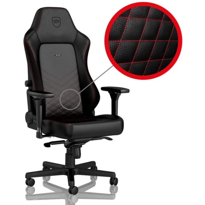 noblechairs Cadeira HERO PU Leather Preto / Vermelho [NBL-HRO-PU-BRD]