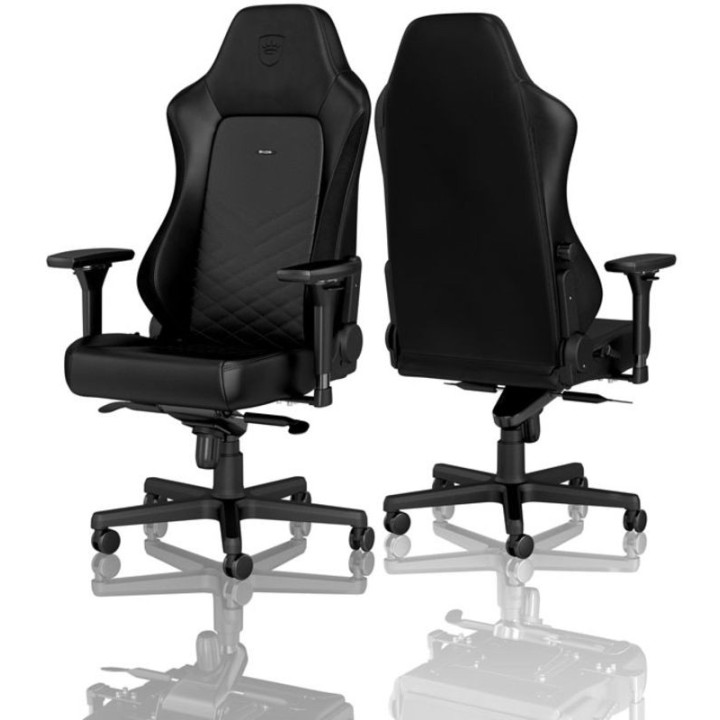 noblechairs Cadeira HERO PU Leather Preto / Dourado 