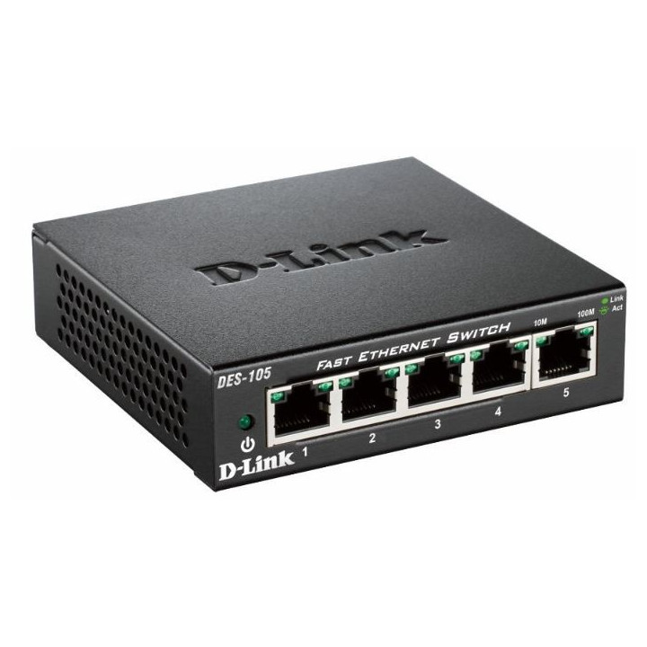 D-Link DES-105 Preto