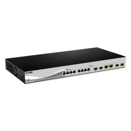 D-Link DXS-1210-12SC comutador de rede Gerido L2 Preto, Prateado 1U