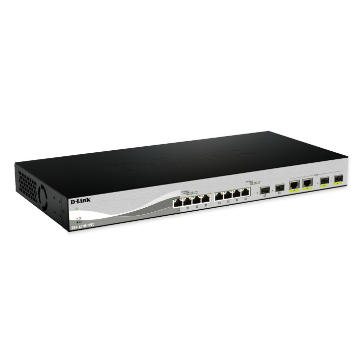 D-Link DXS-1210-12SC comutador de rede Gerido L2 Preto, Prateado 1U