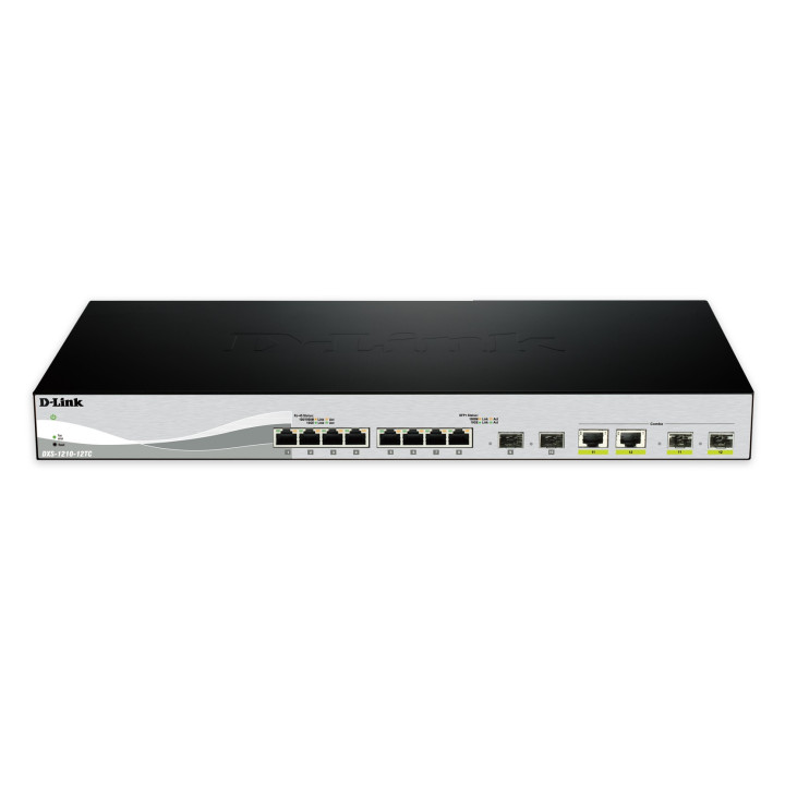 D-Link DXS-1210-12SC comutador de rede Gerido L2 Preto, Prateado 1U