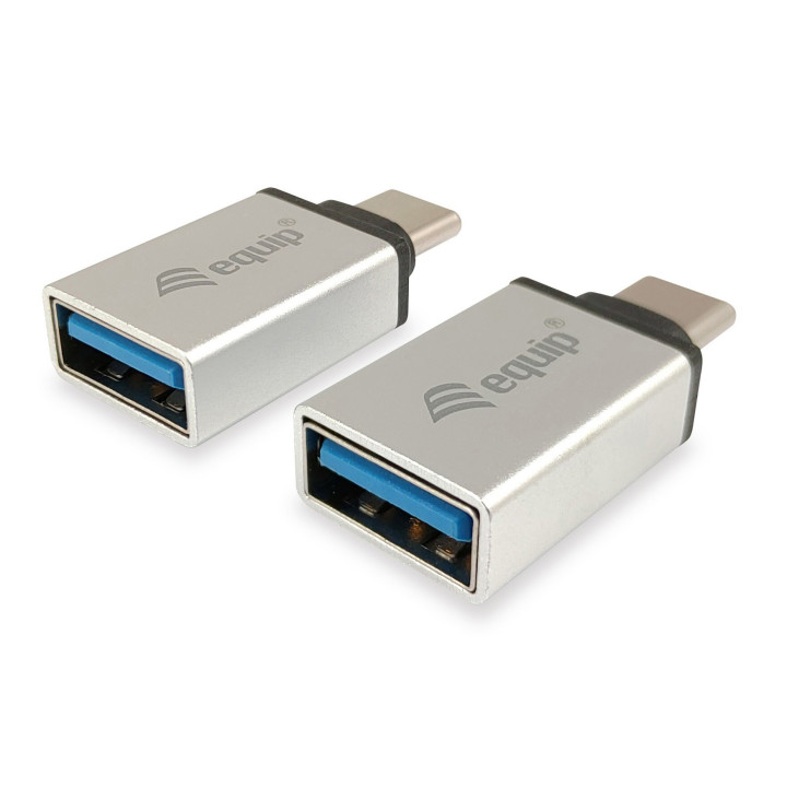 Equip 133473 cabo de interface adaptador de género USB Type C USB Type A Prateado