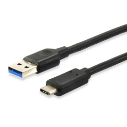 Equip 128343 cabo USB 0,25 m 3.2 Gen 1 (3.1 Gen 1) USB C USB A Preto