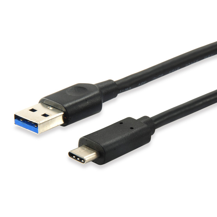 Equip 128343 cabo USB 0,25 m 3.2 Gen 1 (3.1 Gen 1) USB C USB A Preto
