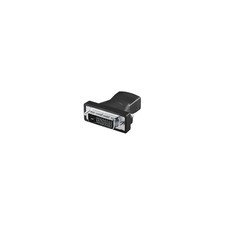 Goobay A 333 (HDMI 19pin F DVI-D 24+1pin M) Preto
