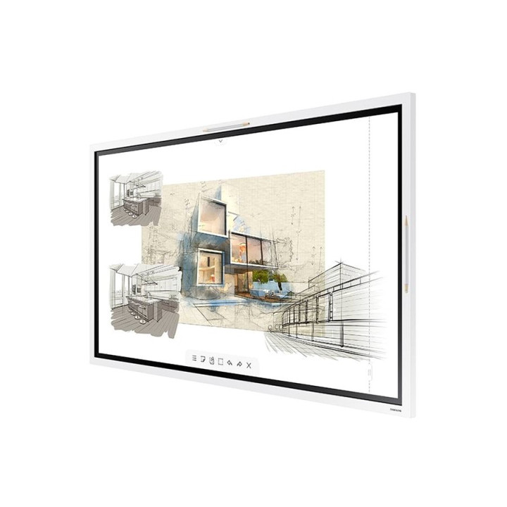 Samsung WM55R 139,7 cm (55") LED 4K Ultra HD Ecrã táctil Plasma digital Branco