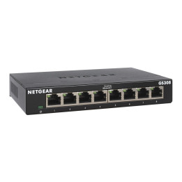 Netgear GS308-300PES comutador de rede Não-gerido L2 Gigabit Ethernet (10 100 1000) Preto