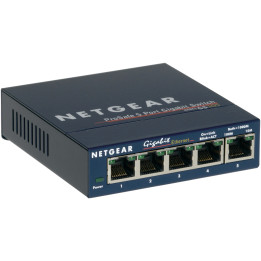 Netgear GS105 Não-gerido Gigabit Ethernet (10 100 1000) Azul