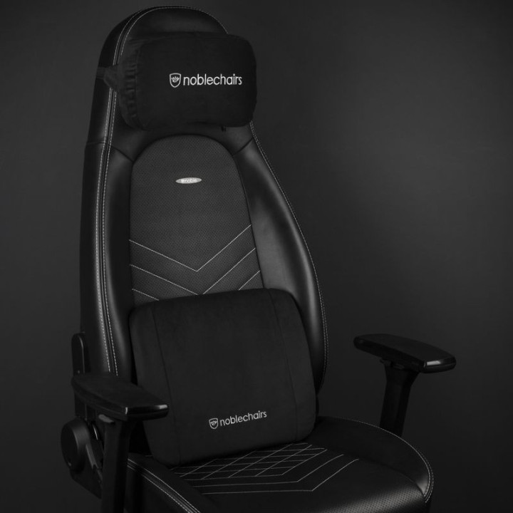 noblechairs Set de Almofadas Memory Foam Pretas 