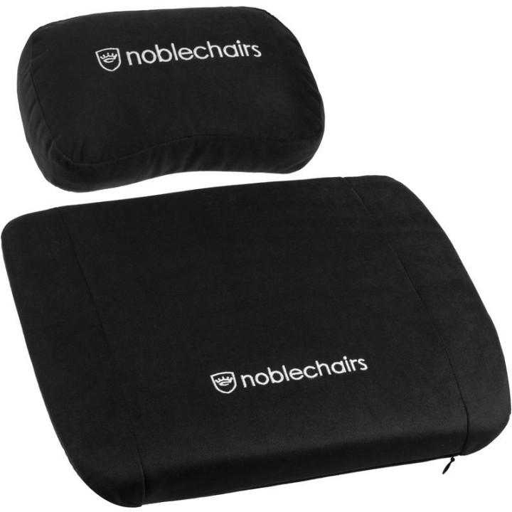 noblechairs Set de Almofadas Memory Foam Pretas 