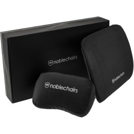noblechairs Set de Almofadas Memory Foam Pretas 
