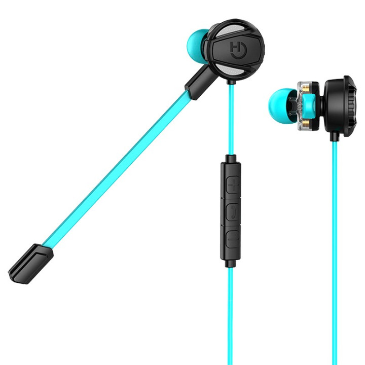 Hiditec Taiko Conjunto de auscultadores e microfone acoplado Intra-auditivo Preto, Turquesa
