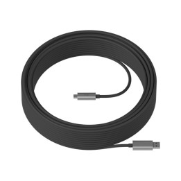 Logitech Strong cabo USB 10 m 3.2 Gen 2 (3.1 Gen 2) USB A USB C Preto