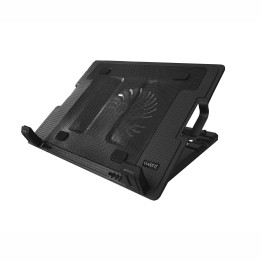 Ewent EW1258 base de refrigeração para computador 43,2 cm (17") 1000 RPM Preto