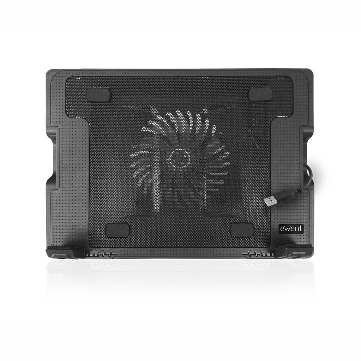 Ewent EW1258 base de refrigeração para computador 43,2 cm (17") 1000 RPM Preto