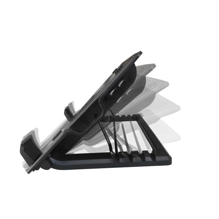 Ewent EW1258 base de refrigeração para computador 43,2 cm (17") 1000 RPM Preto