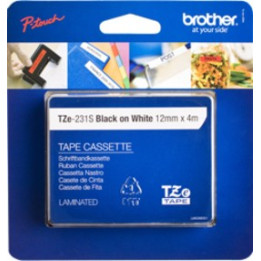 Brother TZE-231S etiquetadora Preto sobre branco