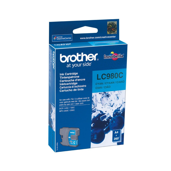 Brother LC-980C tinteiro Original Ciano 1 peça(s)