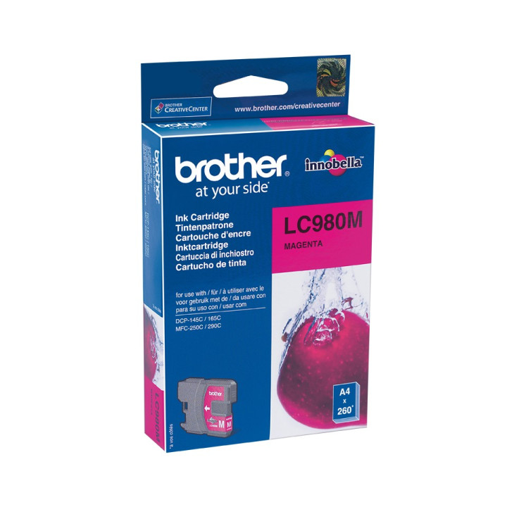 Brother LC-980M tinteiro Original magenta 1 peça(s)