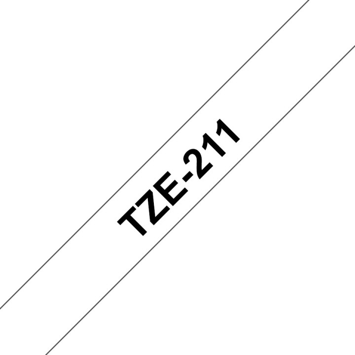 Brother TZe211 etiquetadora Preto sobre branco TZe