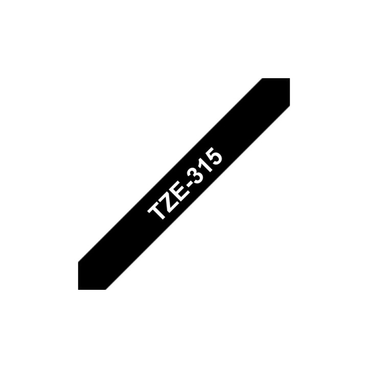 Brother TZe-315 etiquetadora Branco sobre preto