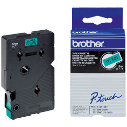 Brother TC-701 etiquetadora Preto sobre verde