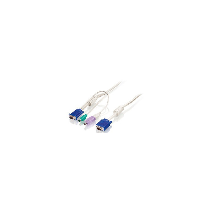 LevelOne ACC-2101 cabo KVM 1,8 m Branco