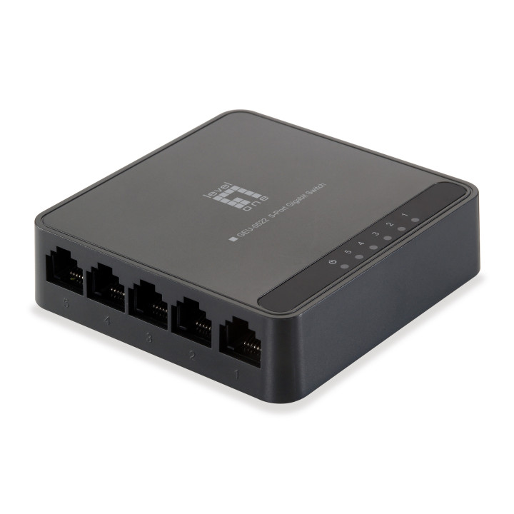 LevelOne GEU-0522 Gigabit Ethernet (10 100 1000) Preto