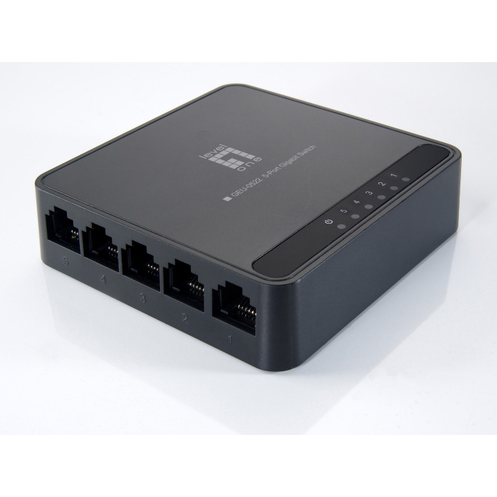 LevelOne GEU-0522 Gigabit Ethernet (10 100 1000) Preto
