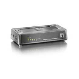 LevelOne FSW-0508TX Não-gerido Fast Ethernet (10 100) Preto, Cinzento