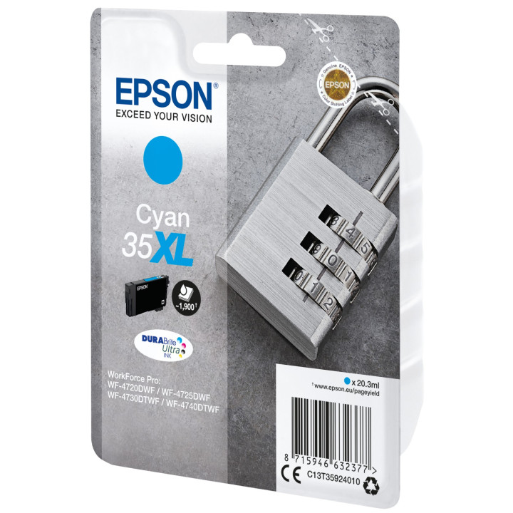 Epson Padlock C13T35924010 tinteiro Original Ciano 1 peça(s)