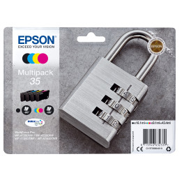 Epson Padlock C13T35864010 tinteiro Original Preto, Ciano, Magenta, Amarelo Embalagem múltipla 1 peça(s)