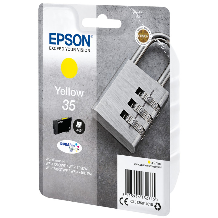 Epson Padlock C13T35844010 tinteiro Original Amarelo 1 peça(s)