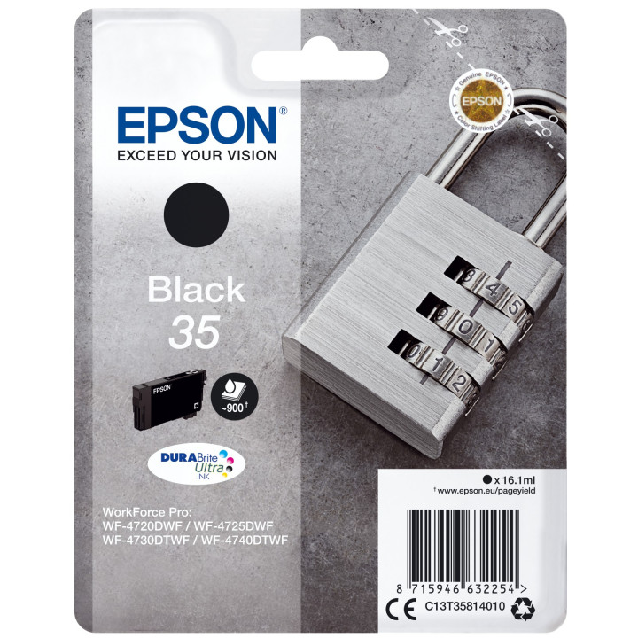 Epson Padlock C13T35814010 tinteiro Original Preto 1 peça(s)