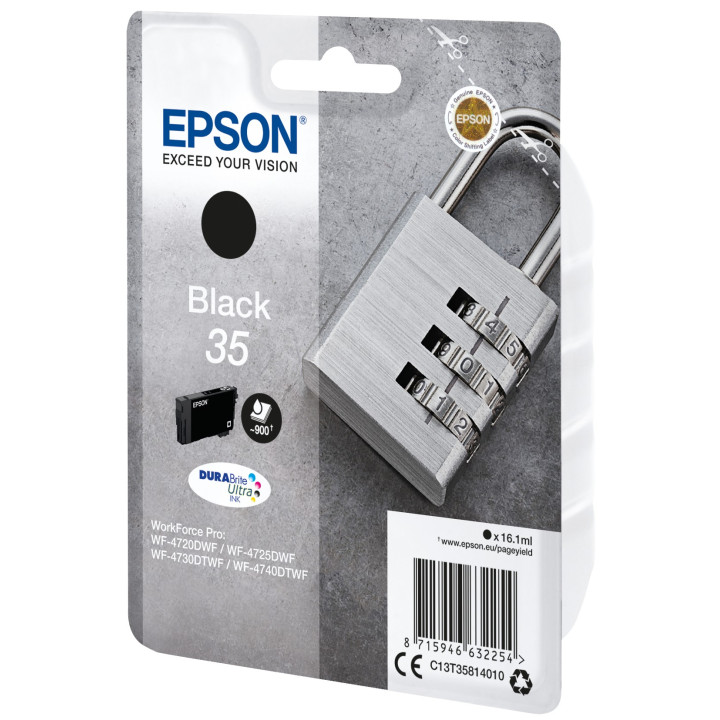 Epson Padlock C13T35814010 tinteiro Original Preto 1 peça(s)