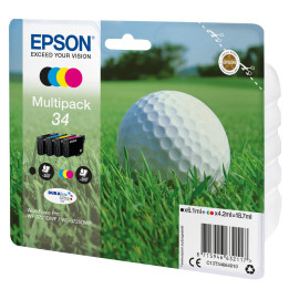Epson Golf ball C13T34664010 tinteiro Original Preto, Ciano, Magenta, Amarelo Embalagem múltipla 1 peça(s)