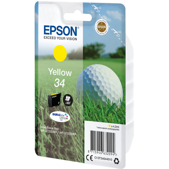 Epson Golf ball C13T34644010 tinteiro Original Amarelo 1 peça(s)