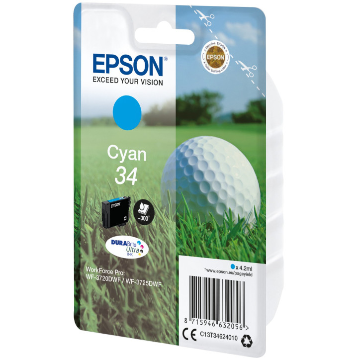 Epson Golf ball C13T34624010 tinteiro Original Ciano 1 peça(s)