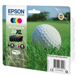 Epson Golf ball C13T34764010 tinteiro Original Preto, Ciano, Magenta, Amarelo Embalagem múltipla 1 peça(s)