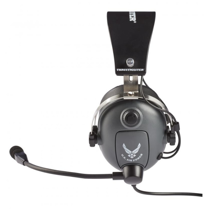 Thrustmaster T.Flight U.S. Air Force Edition Conjunto de auscultadores e microfone acoplado Fita de cabeça Preto